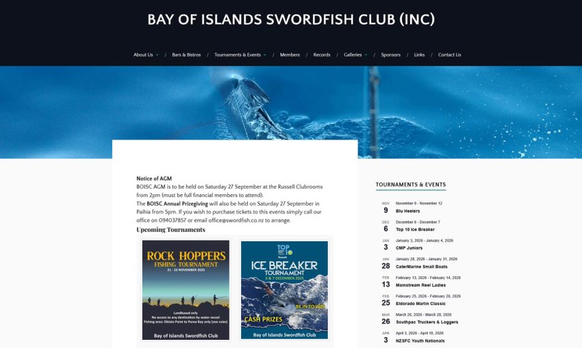Bay of Islands Swordfish Club 850x509